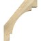 Ekena Millwork 6"W x 18"D x 22"H Merced Rough Sawn Knee Brace, Douglas Fir BRC06X18X22MRC00RDF - alternate 4